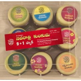 Navaratri Kumkum Pooja - 9 Types of Kumkumas Set